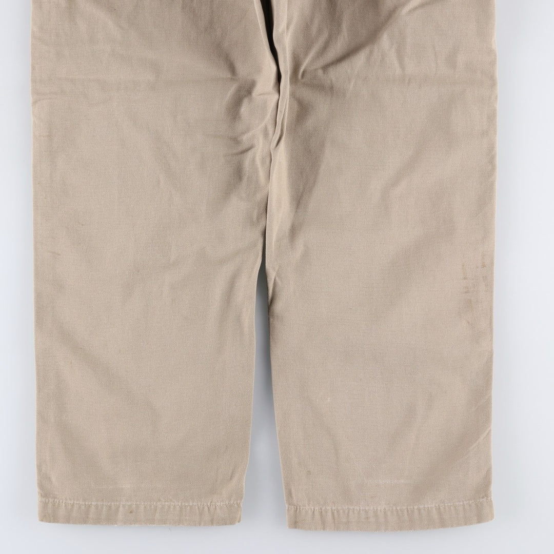 Carhartt Dungaree Fit Duck Work Pants, Men's, Size 34 cotton Beige type Vintage Second Hand