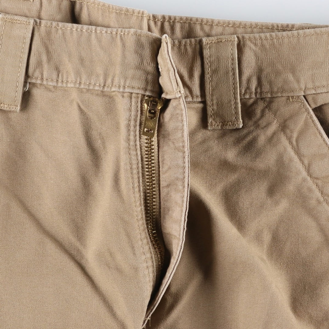 Carhartt Dungaree Fit Duck Painter Pants, Men's, W36 equivalent cotton Khaki type brown Vintage Second Hand