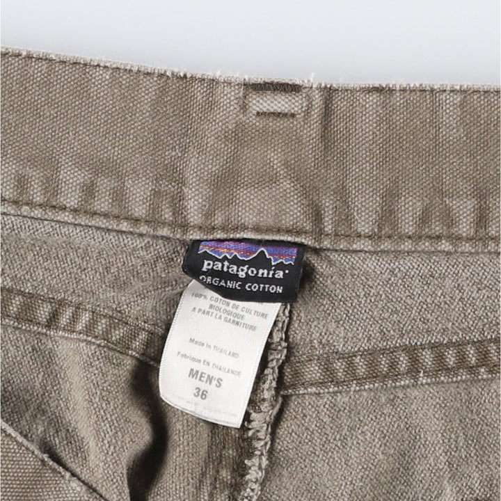 2000'S Patagonia Organic Cotton Shop Pants Regular 56337F Double Knee Duck Work Pants Men's W35 equivalent Organic cotton brown type Vintage Second Hand