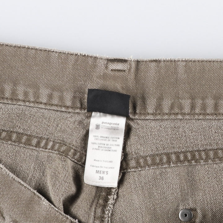 2000'S Patagonia Organic Cotton Shop Pants Regular 56337F Double Knee Duck Work Pants Men's W35 equivalent Organic cotton brown type Vintage Second Hand