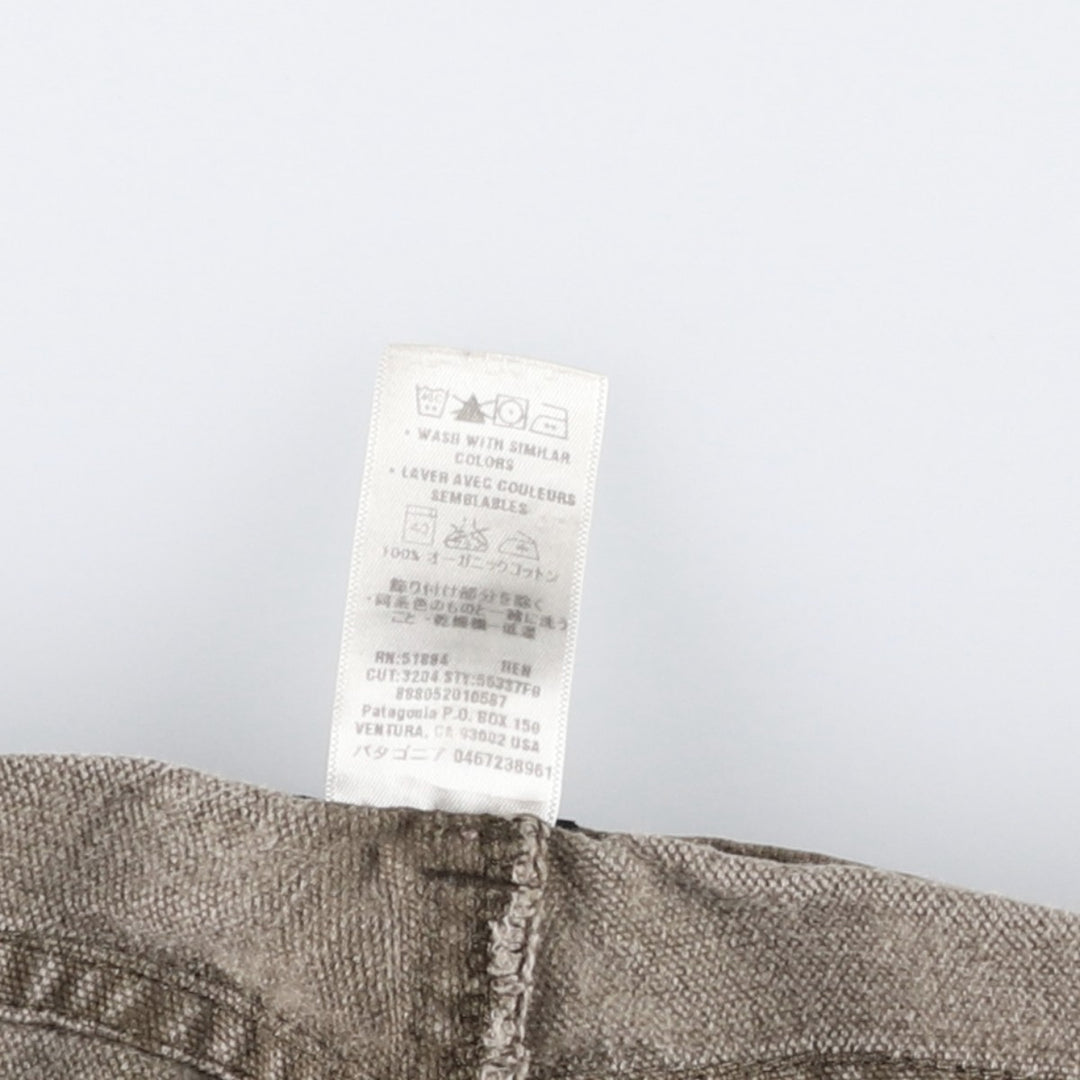 2000'S Patagonia Organic Cotton Shop Pants Regular 56337F Double Knee Duck Work Pants Men's W35 equivalent Organic cotton brown type Vintage Second Hand
