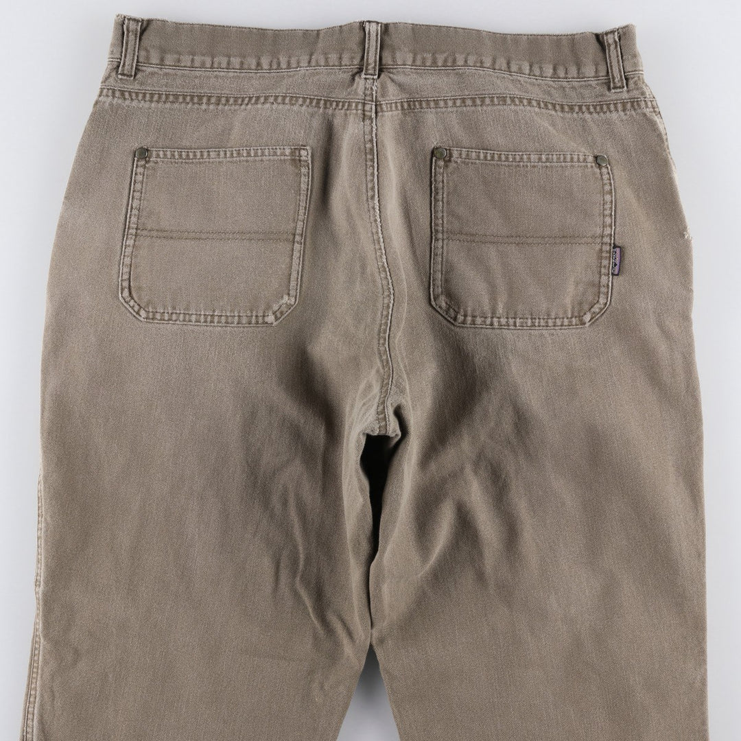 2000'S Patagonia Organic Cotton Shop Pants Regular 56337F Double Knee Duck Work Pants Men's W35 equivalent Organic cotton brown type Vintage Second Hand