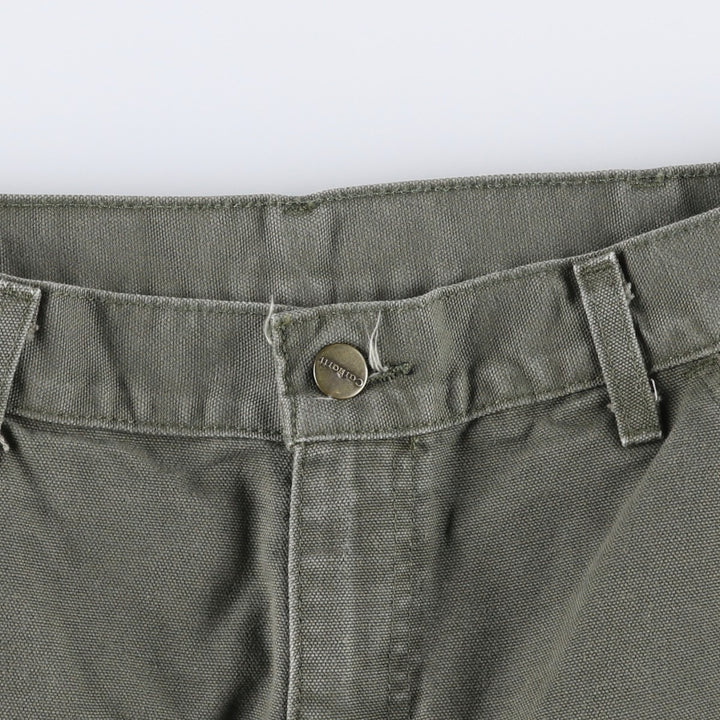 00'S Carhartt Duck Painter Pants Men's W32 equivalent cotton Khaki type Vintage Second Hand