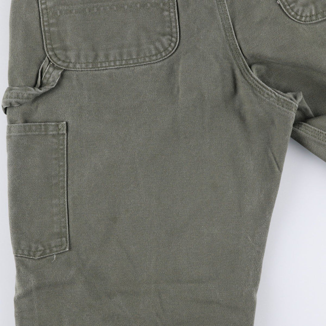 00'S Carhartt Duck Painter Pants Men's W32 equivalent cotton Khaki type Vintage Second Hand