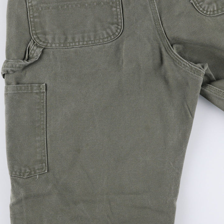 00'S Carhartt Duck Painter Pants Men's W32 equivalent cotton Khaki type Vintage Second Hand