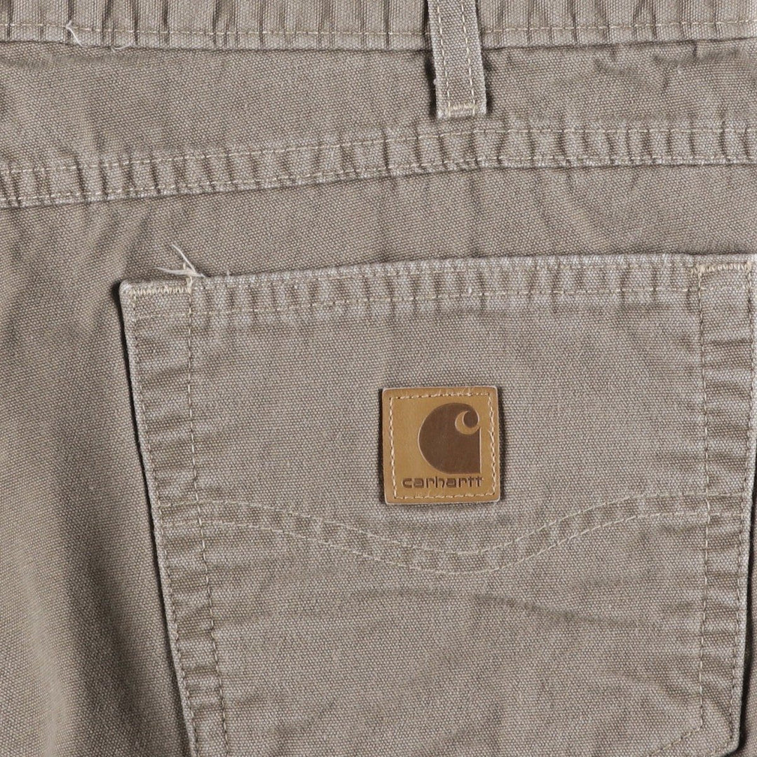 Carhartt Loose Original Fit Duck Work Pants, Men's W35 (approx.) cotton Beige type Vintage Second Hand