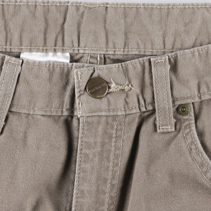 Carhartt Loose Original Fit Duck Work Pants, Men's W35 (approx.) cotton Beige type Vintage Second Hand
