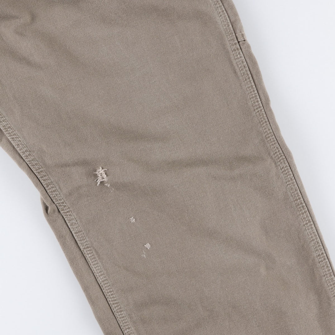 Carhartt Loose Original Fit Duck Work Pants, Men's W35 (approx.) cotton Beige type Vintage Second Hand
