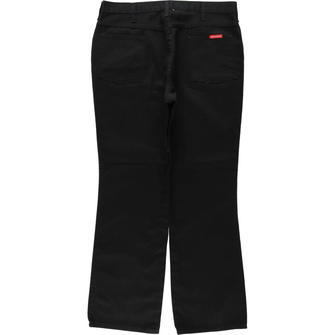 Dickies Black Denim Flare Cut Denim Pants, Men's W35 (approx.) cotton black type Vintage Second Hand