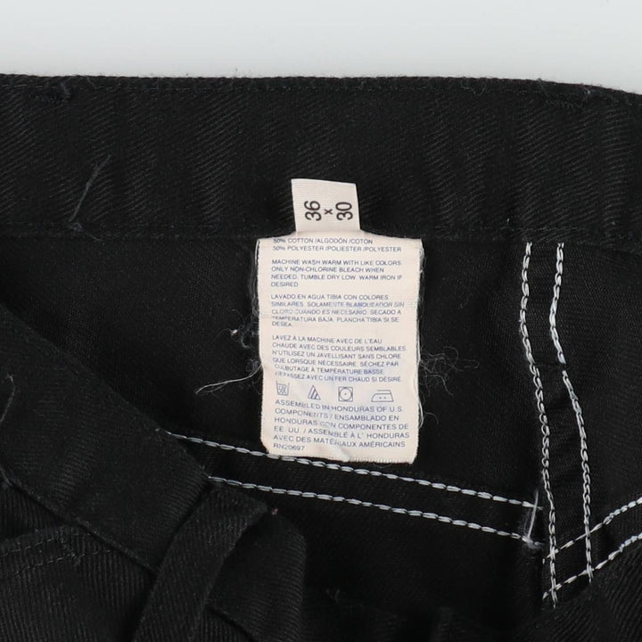 Dickies Black Denim Flare Cut Denim Pants, Men's W35 (approx.) cotton black type Vintage Second Hand