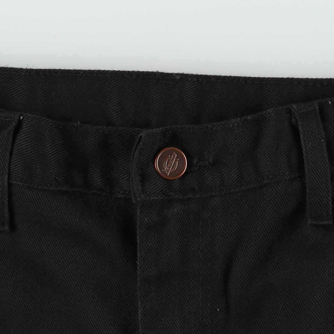 Dickies Black Denim Flare Cut Denim Pants, Men's W35 (approx.) cotton black type Vintage Second Hand