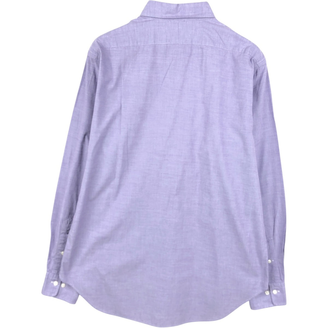 Ralph Lauren POLO by Ralph Lauren LOWELL Long-Sleeve Cotton Shirt, Men's Size M (approx.) cotton purple type Vintage Second Hand