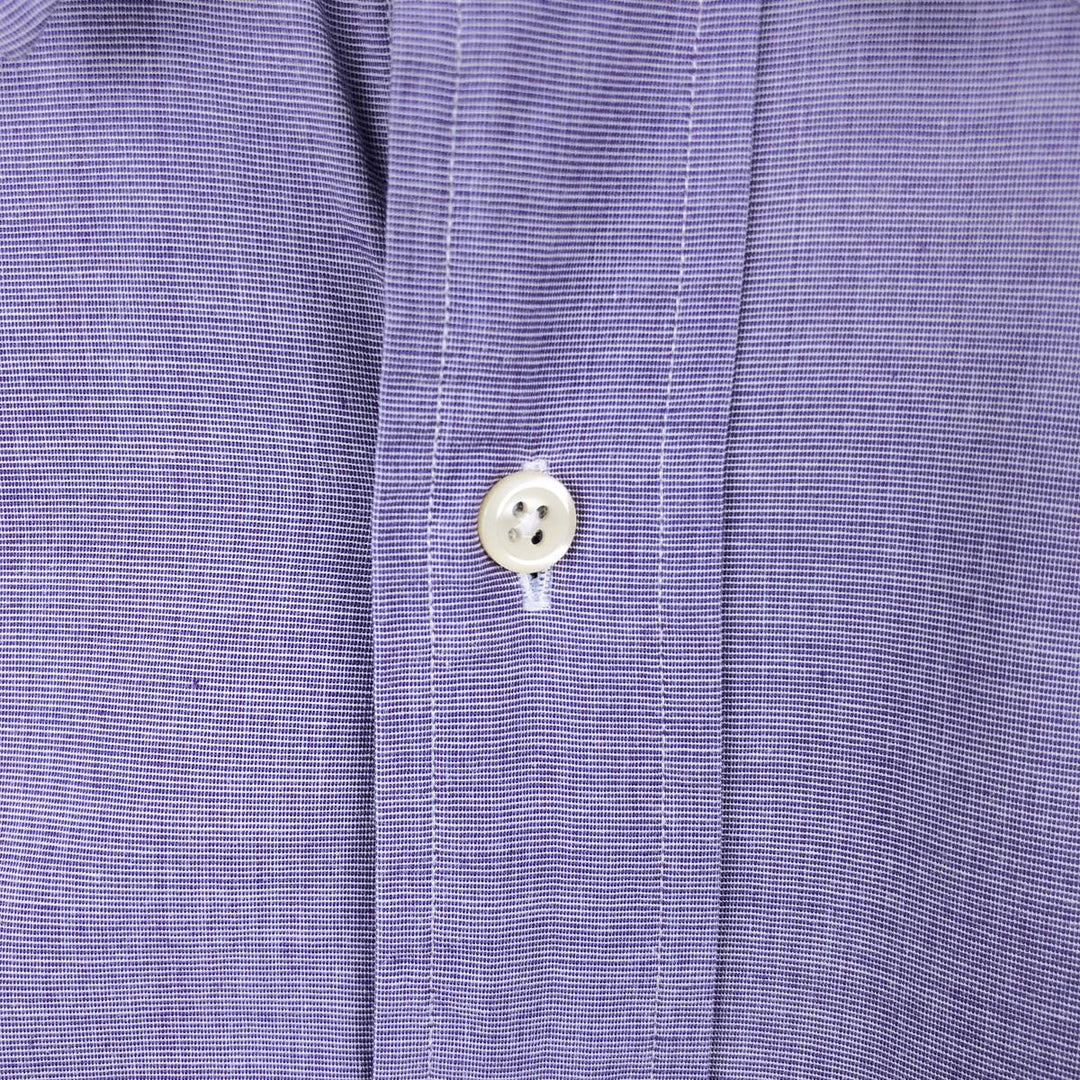 Ralph Lauren POLO by Ralph Lauren LOWELL Long-Sleeve Cotton Shirt, Men's Size M (approx.) cotton purple type Vintage Second Hand