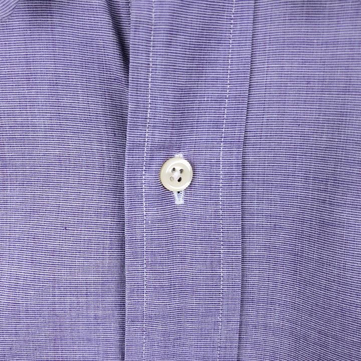 Ralph Lauren POLO by Ralph Lauren LOWELL Long-Sleeve Cotton Shirt, Men's Size M (approx.) cotton purple type Vintage Second Hand