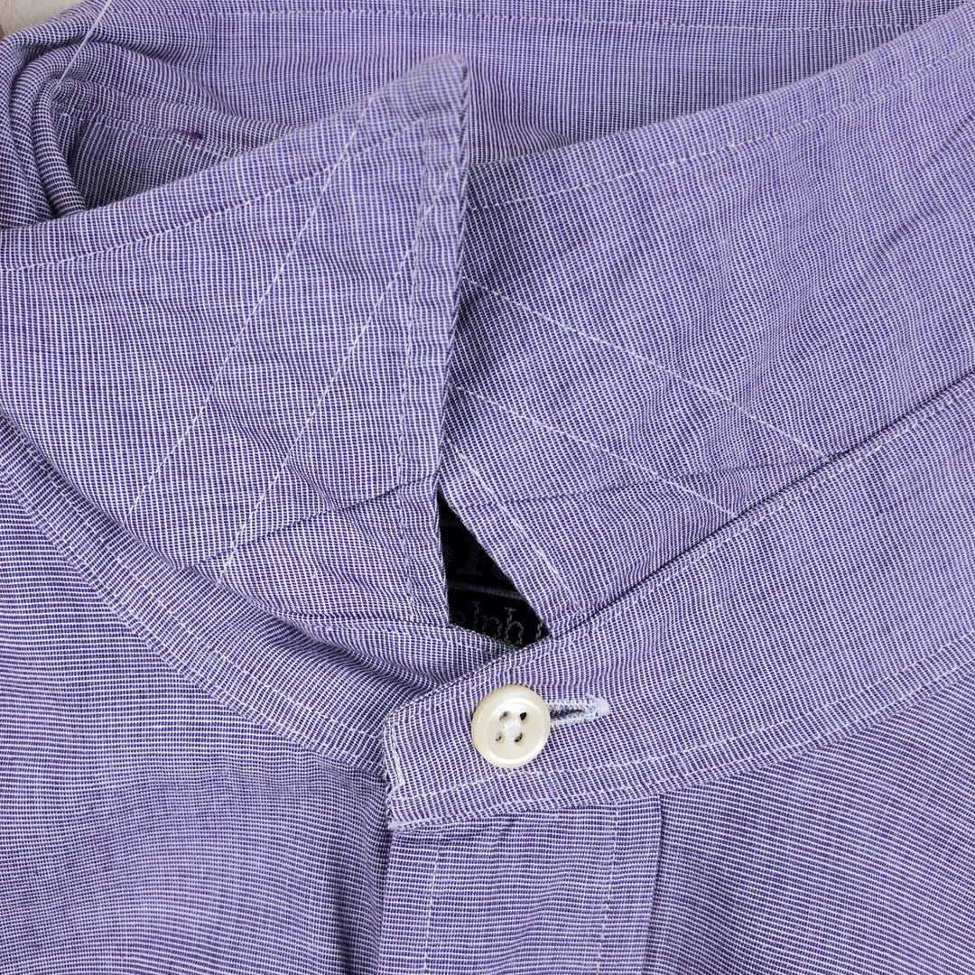 Ralph Lauren POLO by Ralph Lauren LOWELL Long-Sleeve Cotton Shirt, Men's Size M (approx.) cotton purple type Vintage Second Hand