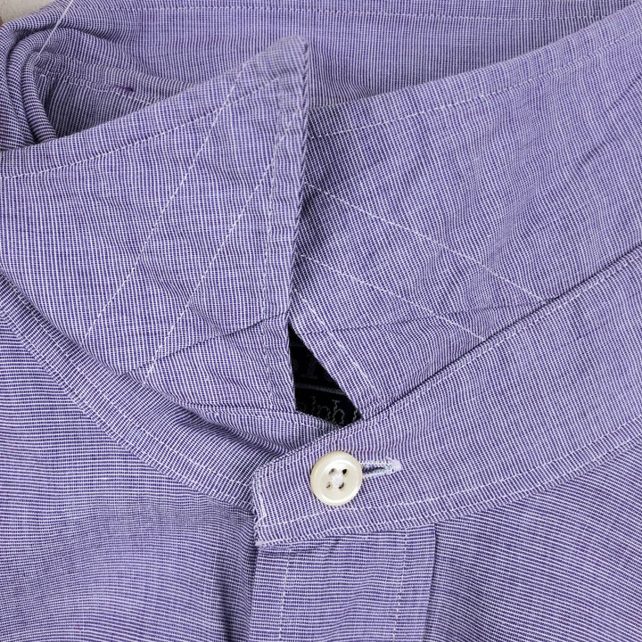 Ralph Lauren POLO by Ralph Lauren LOWELL Long-Sleeve Cotton Shirt, Men's Size M (approx.) cotton purple type Vintage Second Hand