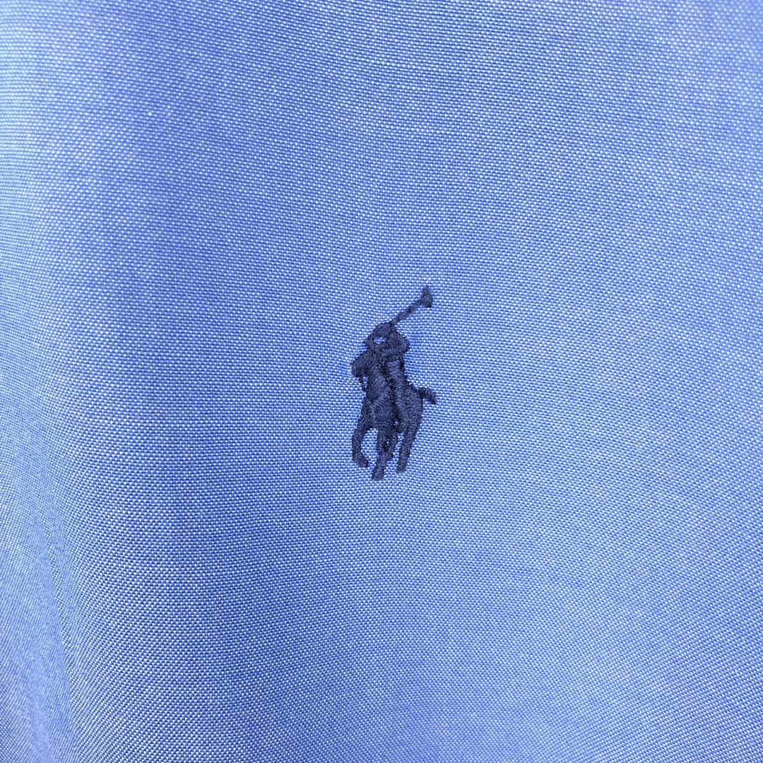 Ralph Lauren Classic Fit Long Sleeve Button Down Shirt, Men's Size L cotton blue type Vintage Second Hand