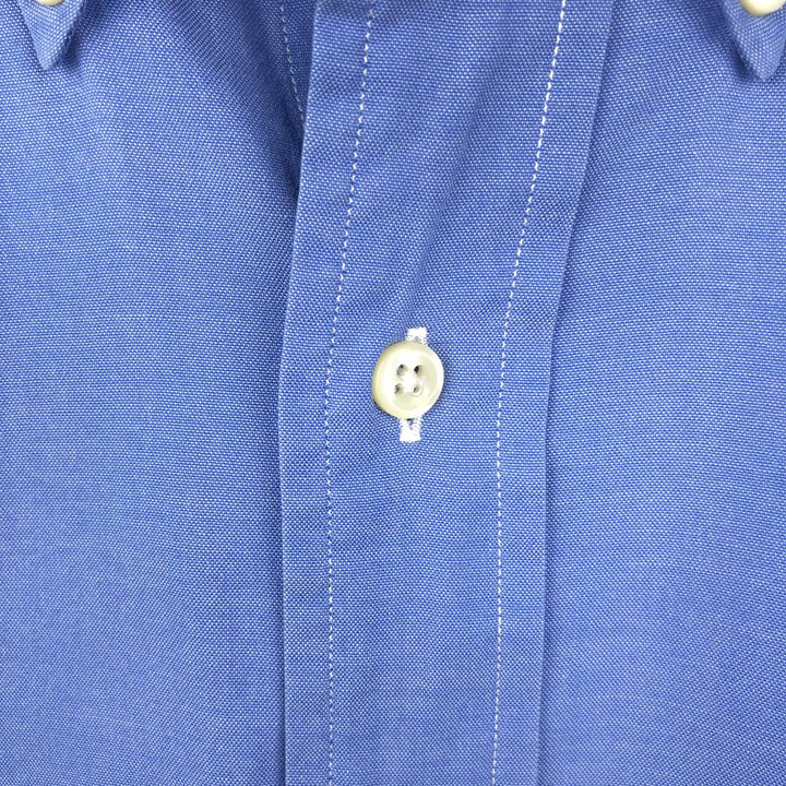 Ralph Lauren Classic Fit Long Sleeve Button Down Shirt, Men's Size L cotton blue type Vintage Second Hand