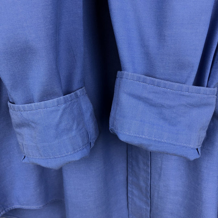 Ralph Lauren Classic Fit Long Sleeve Button Down Shirt, Men's Size L cotton blue type Vintage Second Hand