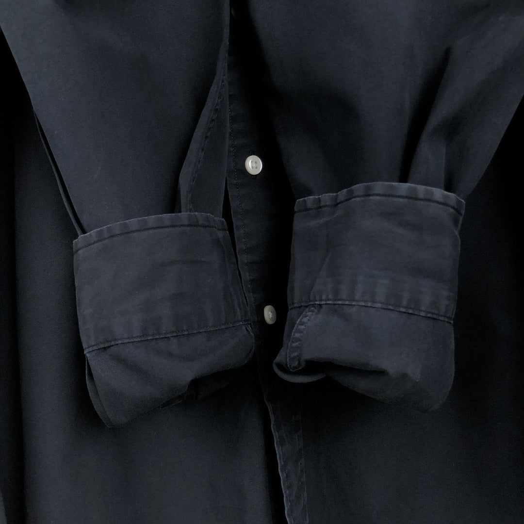 Ralph Lauren Classic Fit Long Sleeve Button Down Shirt, Men's Size L cotton black type Vintage Second Hand