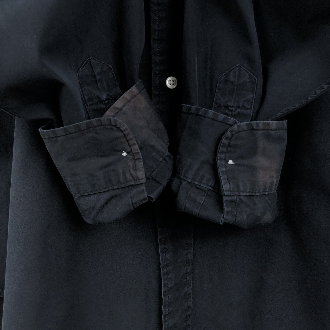 Ralph Lauren Classic Fit Long Sleeve Button Down Shirt, Men's Size L cotton black type Vintage Second Hand