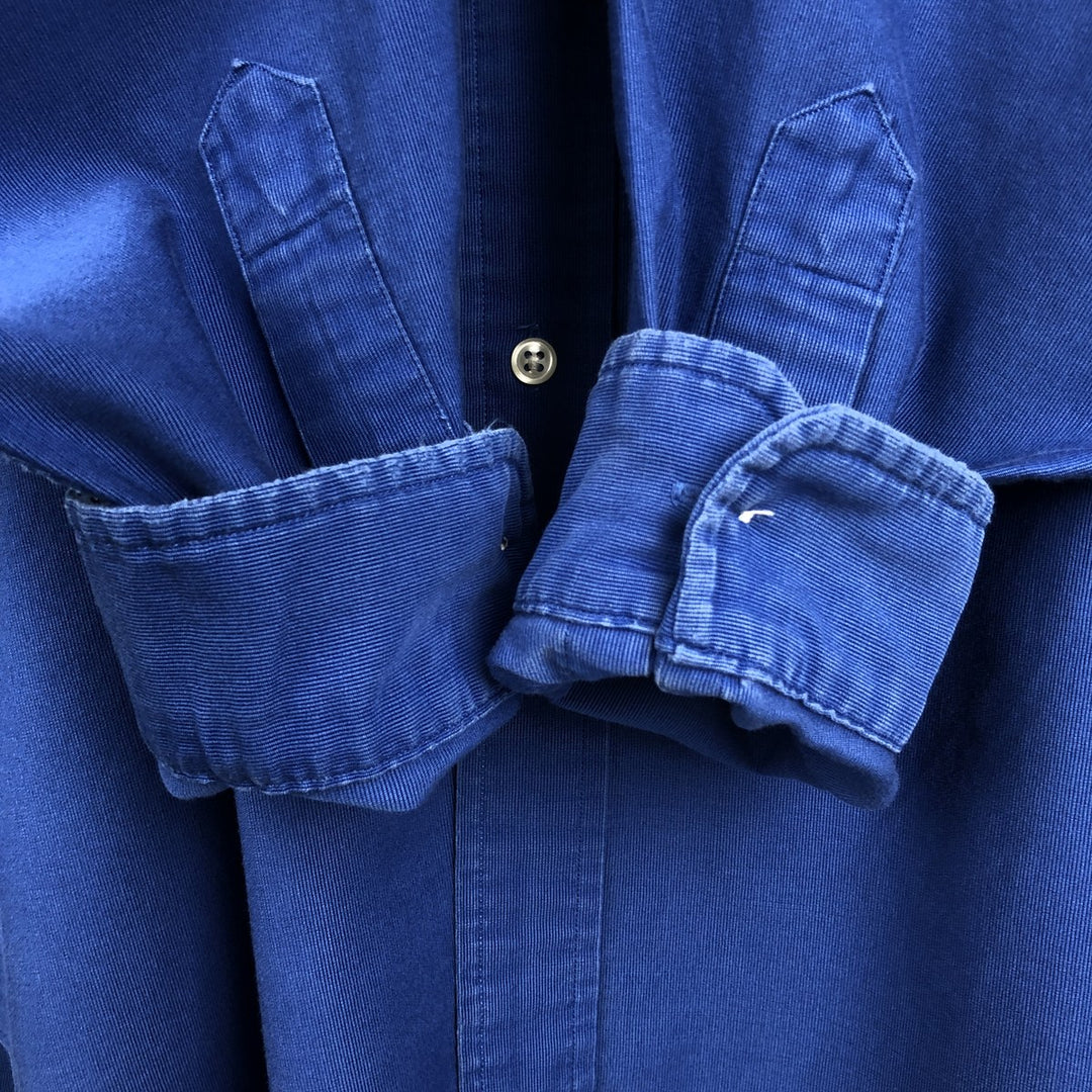 Ralph Lauren BLAKE long sleeve button down shirt, men's size L cotton blue type Vintage Second Hand