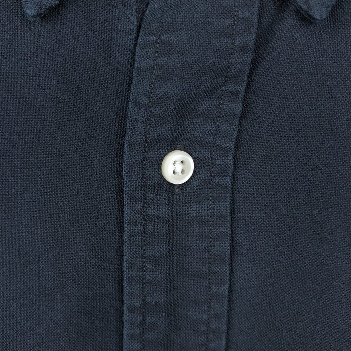 Ralph Lauren long sleeve button down shirt, men's XL size cotton black type Vintage Second Hand