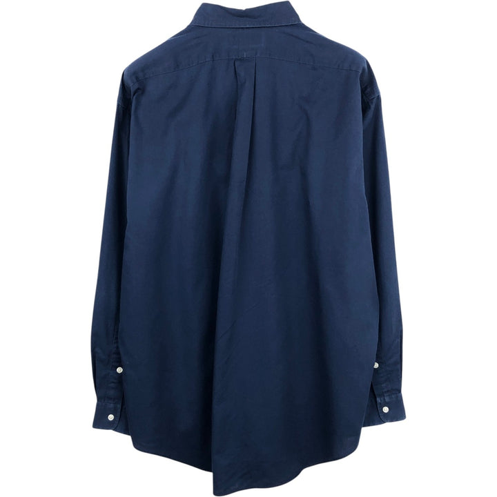 Ralph Lauren BLAKE long sleeve button down shirt, men's XL size cotton navy blue type Vintage Second Hand