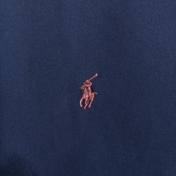 Ralph Lauren BLAKE long sleeve button down shirt, men's XL size cotton navy blue type Vintage Second Hand
