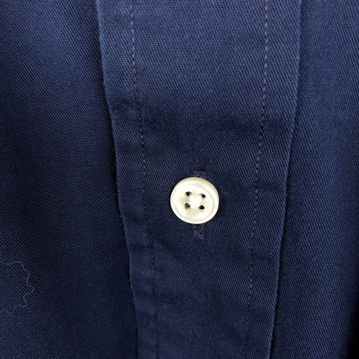 Ralph Lauren BLAKE long sleeve button down shirt, men's XL size cotton navy blue type Vintage Second Hand
