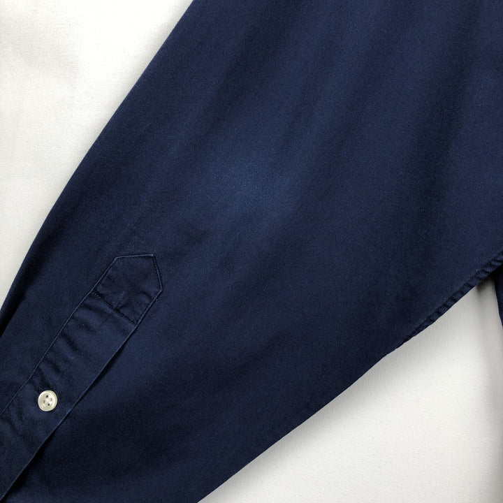 Ralph Lauren BLAKE long sleeve button down shirt, men's XL size cotton navy blue type Vintage Second Hand