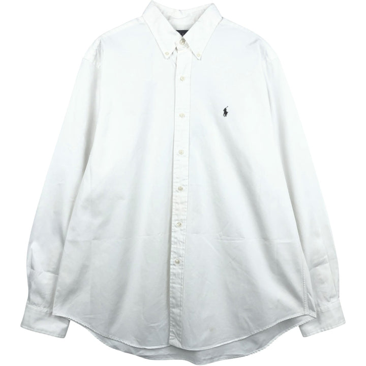 Ralph Lauren Classic Fit Long Sleeve Button Down Shirt Men's XL cotton white type Vintage Second Hand
