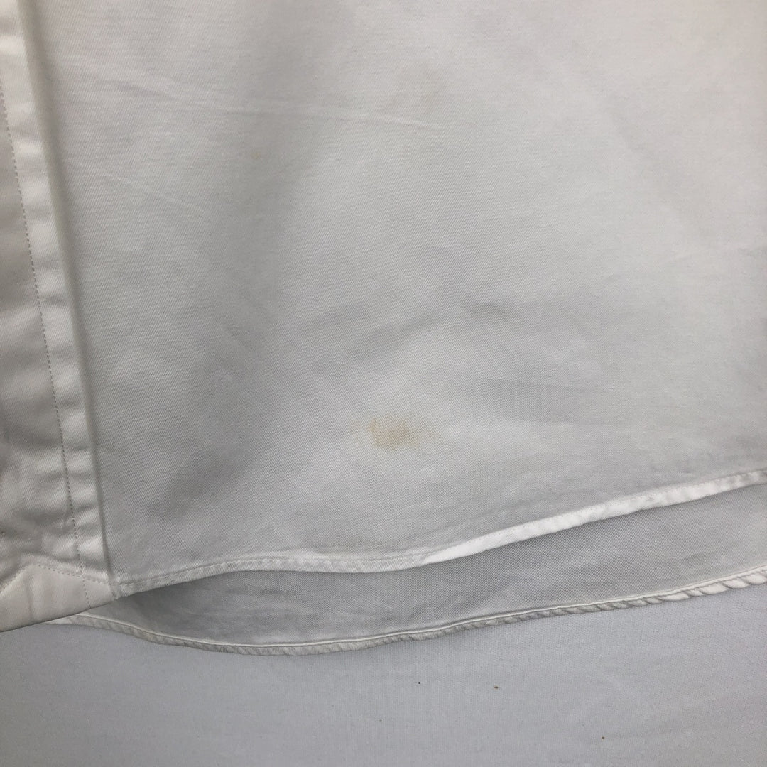 Ralph Lauren Classic Fit Long Sleeve Button Down Shirt Men's XL cotton white type Vintage Second Hand