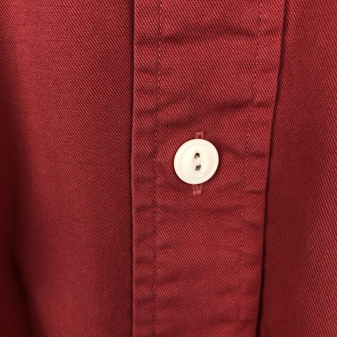 Ralph Lauren POLO by Ralph Lauren long sleeve cotton shirt, men's XL size cotton red type Vintage Second Hand
