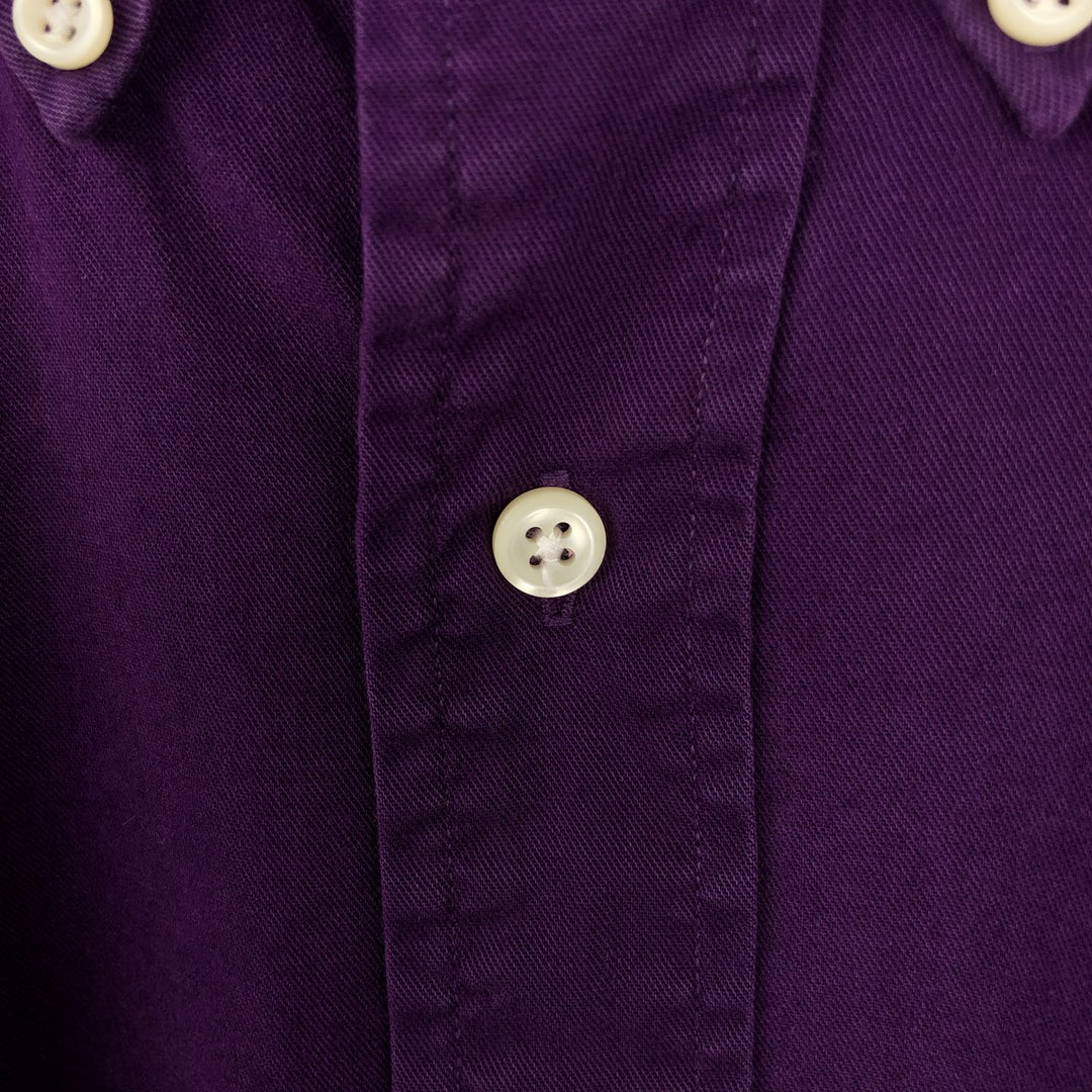 Ralph Lauren long sleeve button down shirt, men's size M cotton purple type Vintage Second Hand
