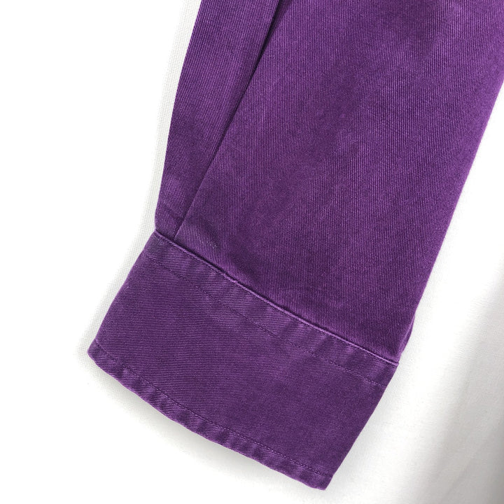 Ralph Lauren long sleeve button down shirt, men's size M cotton purple type Vintage Second Hand