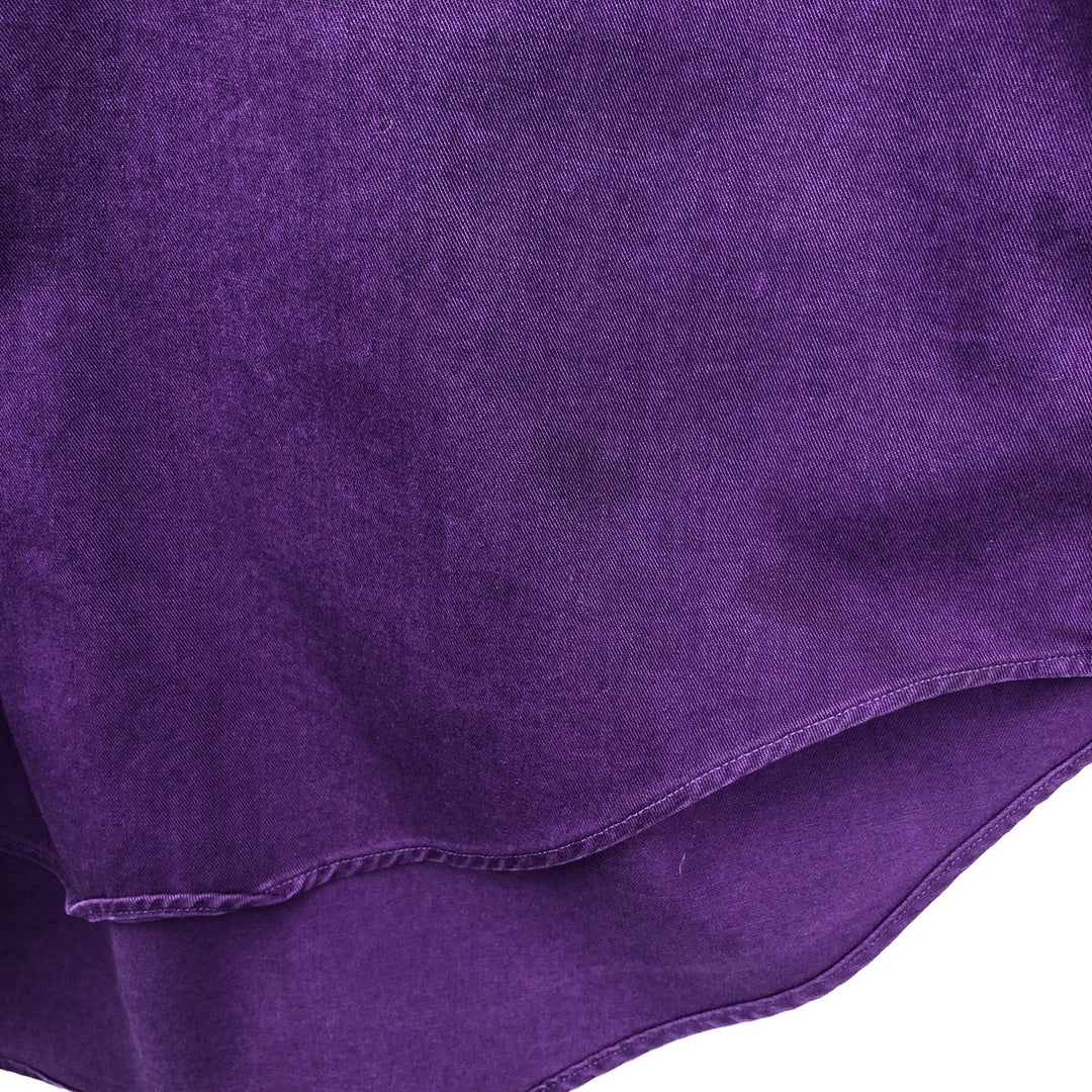 Ralph Lauren long sleeve button down shirt, men's size M cotton purple type Vintage Second Hand