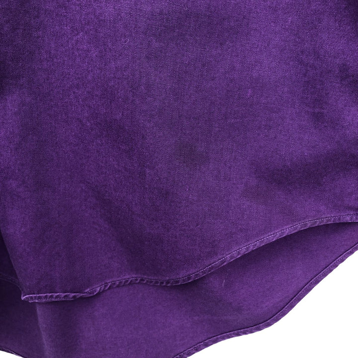 Ralph Lauren long sleeve button down shirt, men's size M cotton purple type Vintage Second Hand
