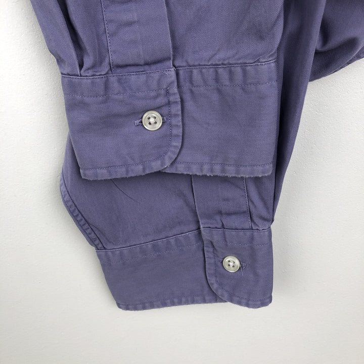 Ralph Lauren BLAKE Men's Size L (approx.) cotton Purple type blue-purple Vintage Second Hand