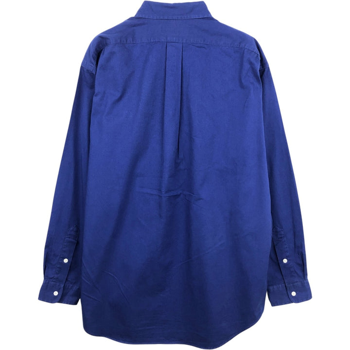 Ralph Lauren BLAIRE long sleeve button down shirt, men's size L cotton blue type Vintage Second Hand