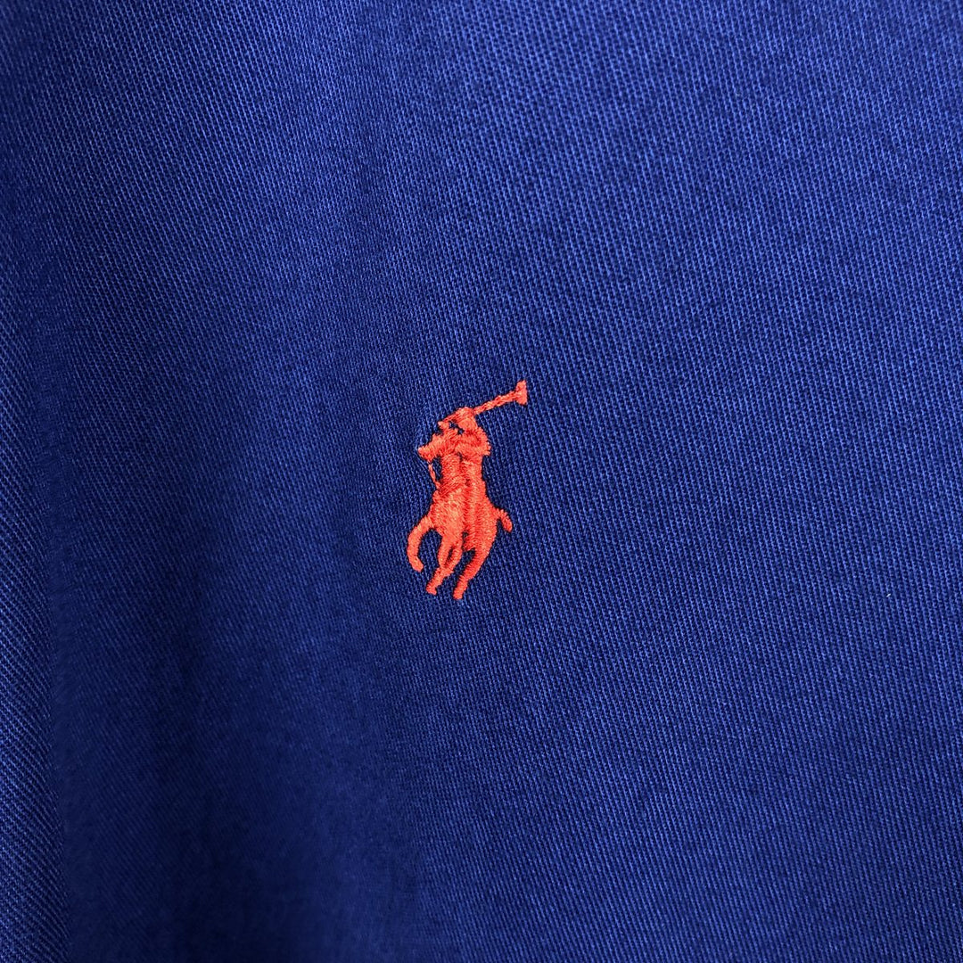 Ralph Lauren BLAIRE long sleeve button down shirt, men's size L cotton blue type Vintage Second Hand