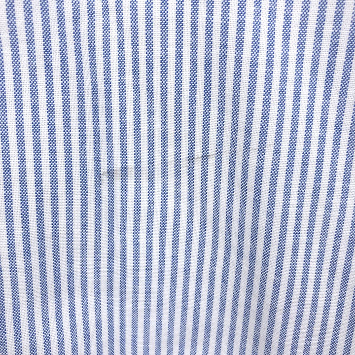 GAP Standard Fit Stretch Long Sleeve Button-Down Striped Shirt, Men's Size M (Equivalent), Vintage cotton blue type Vintage Second Hand