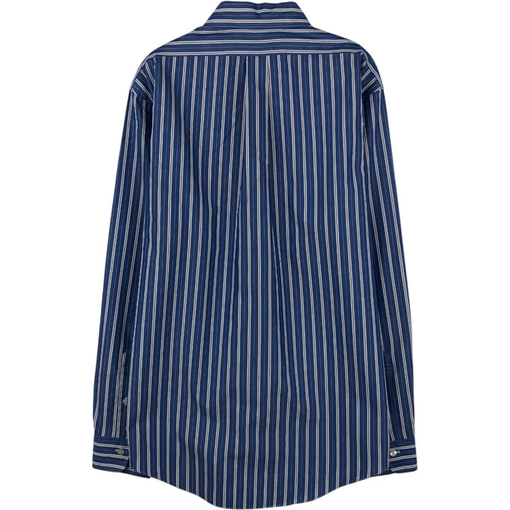 Brooks Brothers Est.1818 REGENT Multi-Stripe Long-Sleeve Button-Down Stripe Shirt, Men's Size L (approx.) Supima Cotton blue type Vintage Second Hand