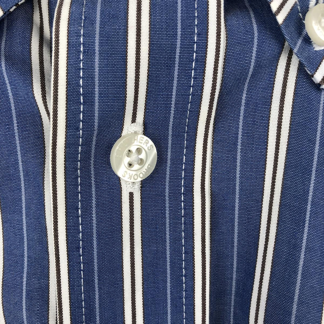 Brooks Brothers Est.1818 REGENT Multi-Stripe Long-Sleeve Button-Down Stripe Shirt, Men's Size L (approx.) Supima Cotton blue type Vintage Second Hand