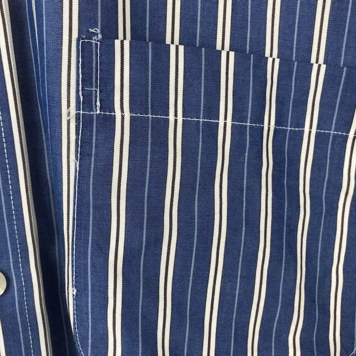 Brooks Brothers Est.1818 REGENT Multi-Stripe Long-Sleeve Button-Down Stripe Shirt, Men's Size L (approx.) Supima Cotton blue type Vintage Second Hand