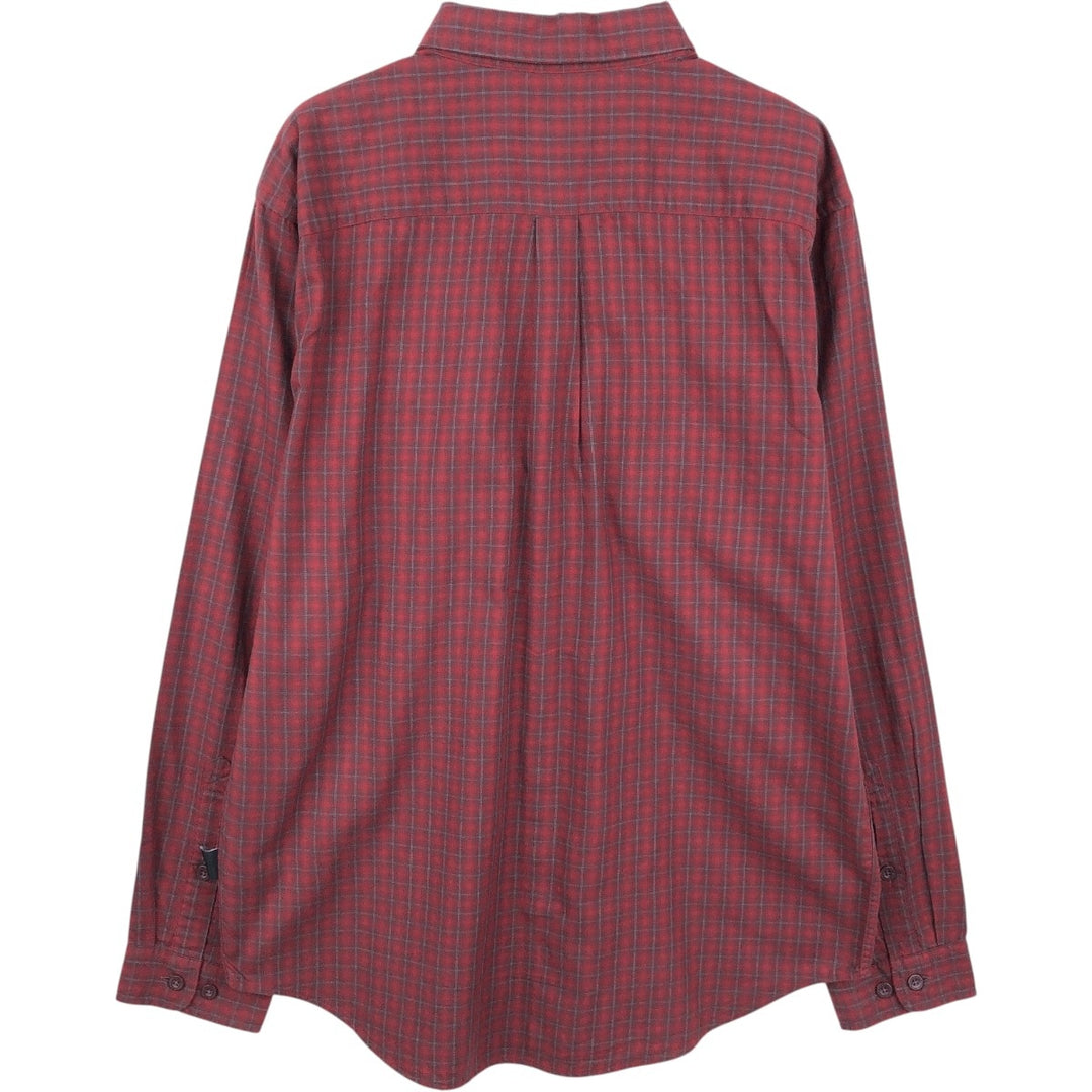 Patagonia 53873FA19 Long-Sleeve Cotton Check Shirt, Men's Size M (approx.) Organic cotton red type Vintage Second Hand