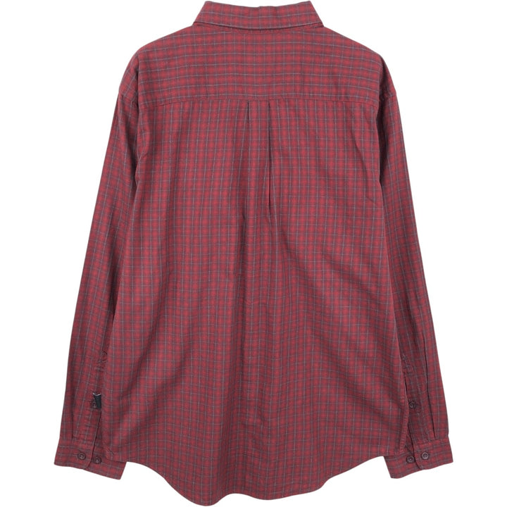 Patagonia 53873FA19 Long-Sleeve Cotton Check Shirt, Men's Size M (approx.) Organic cotton red type Vintage Second Hand