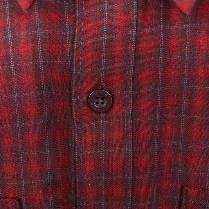 Patagonia 53873FA19 Long-Sleeve Cotton Check Shirt, Men's Size M (approx.) Organic cotton red type Vintage Second Hand