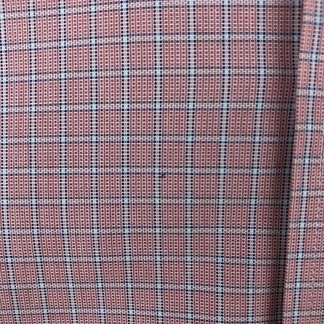 Brooks Brothers Est.1818 REGENT Long Sleeve Button-Down Check Shirt, Men's Size M Supima Cotton pink type Vintage Second Hand