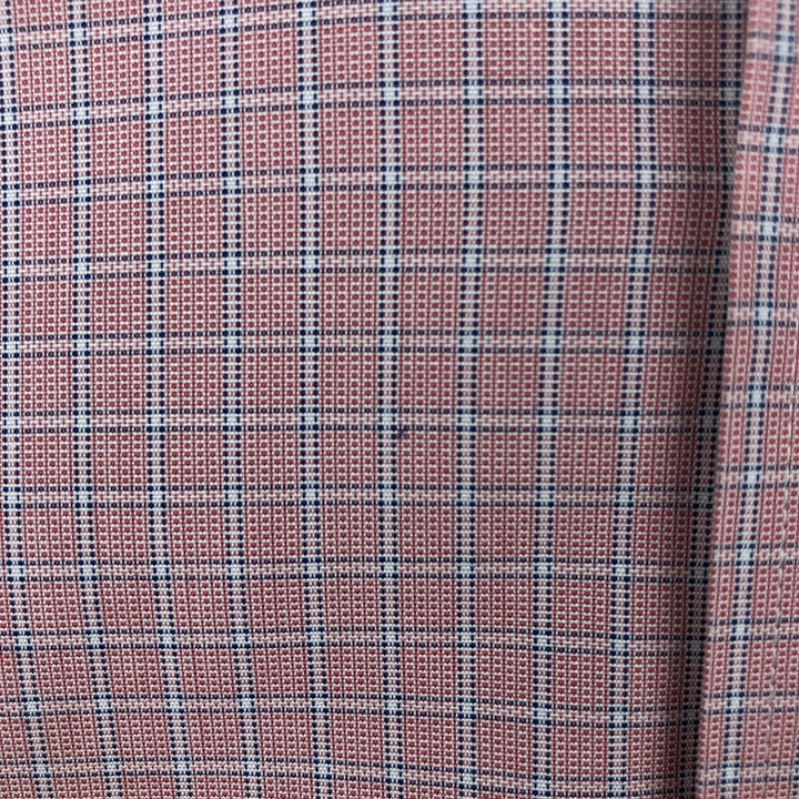 Brooks Brothers Est.1818 REGENT Long Sleeve Button-Down Check Shirt, Men's Size M Supima Cotton pink type Vintage Second Hand